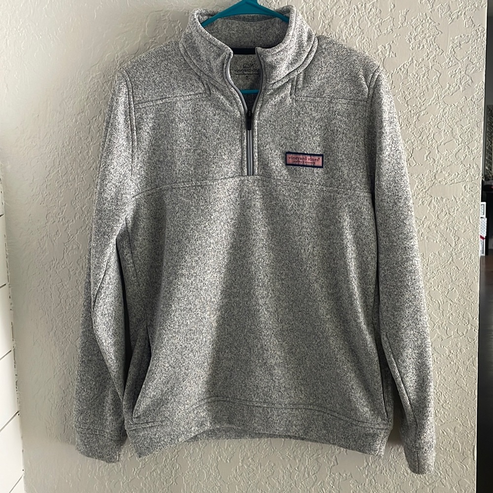 Vineyard Vines 1/4 zip up grey